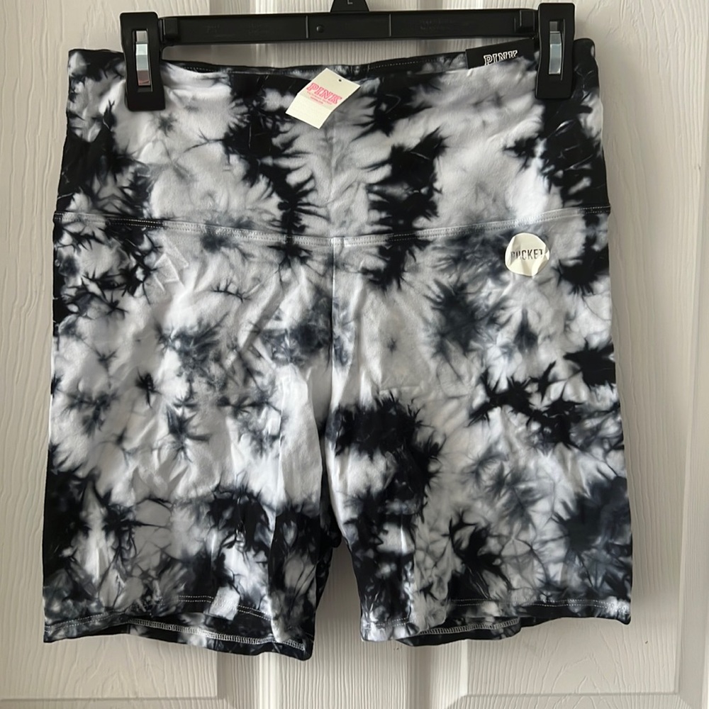 Victoria Secret Black tie die biker shorts
